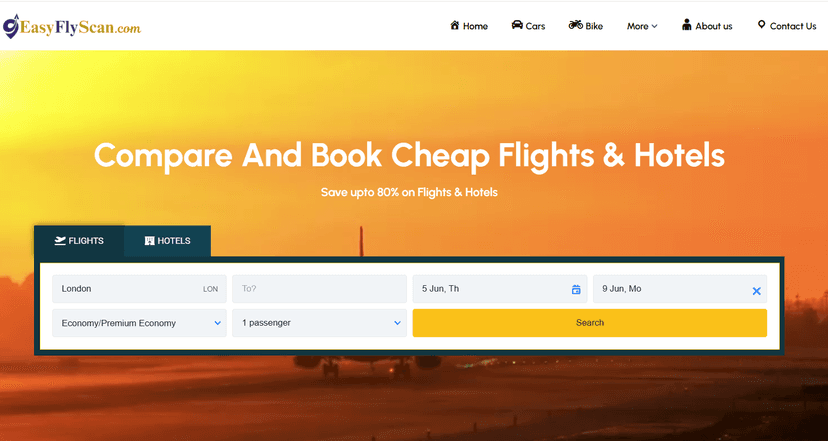 Easy Fly Scan – UK-Based Travel & Booking Platform