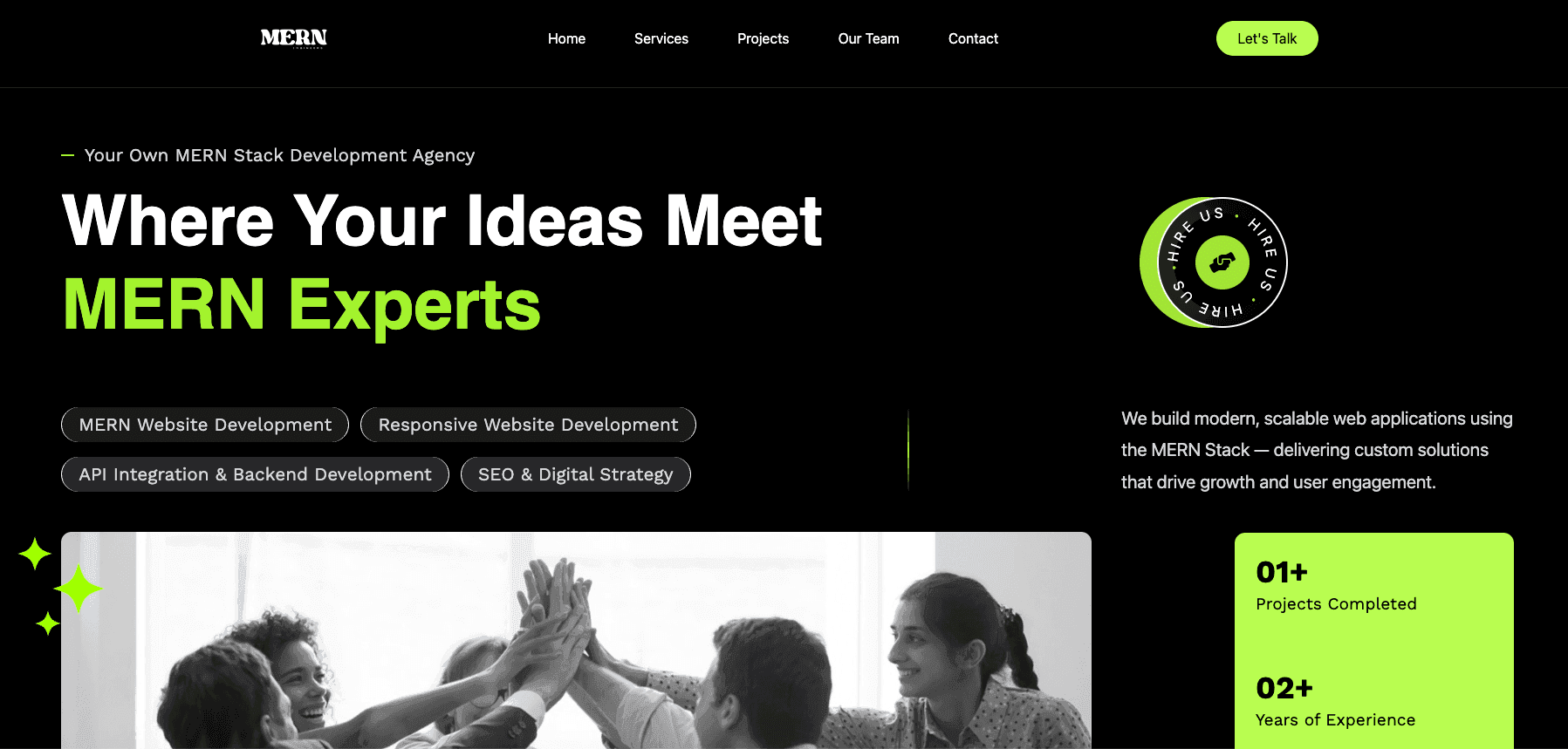 Mern Engineers website preview