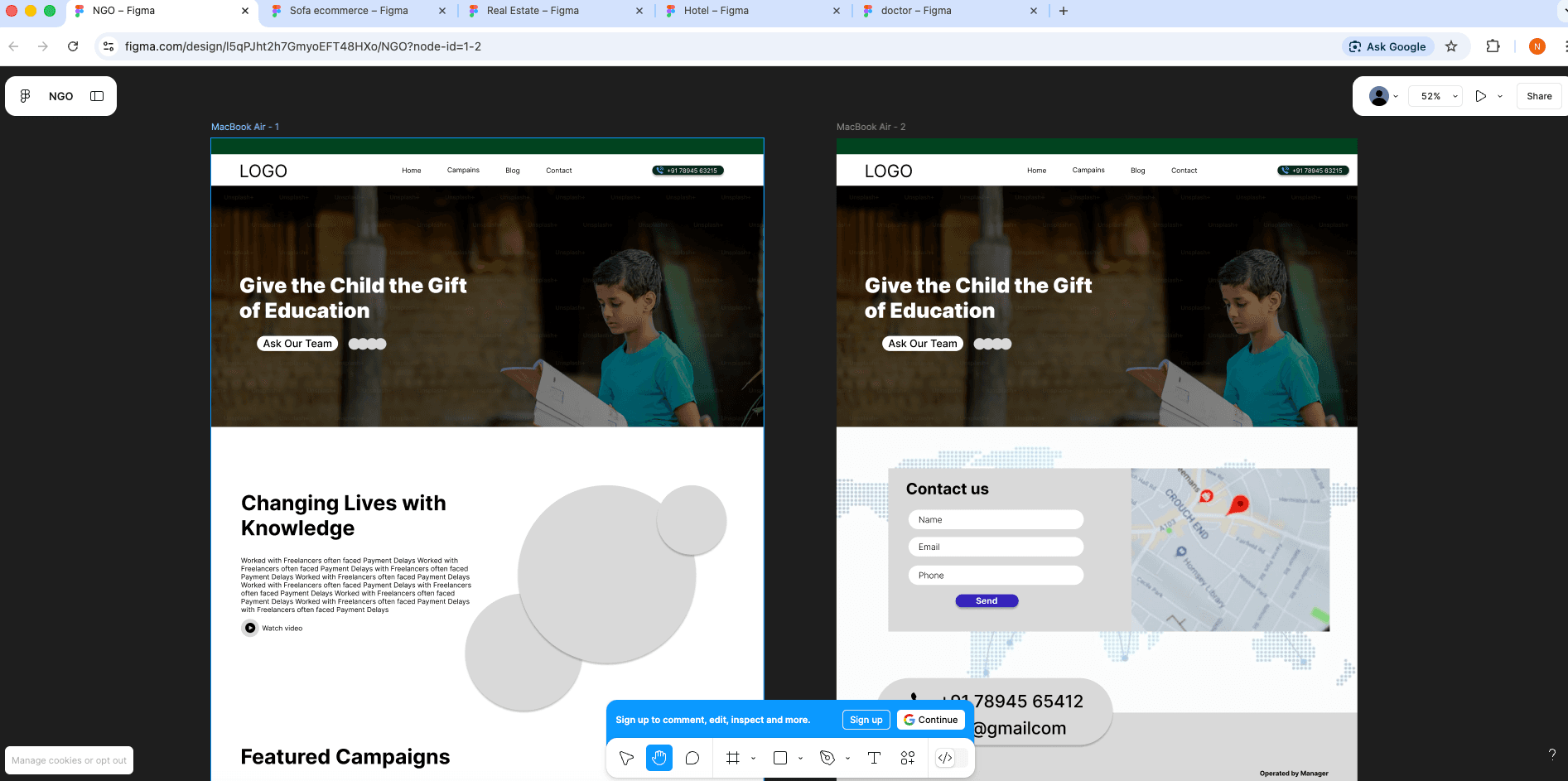 NGO Figma Design