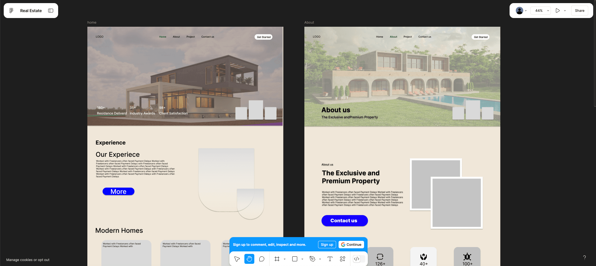 Real Estate Figma Design